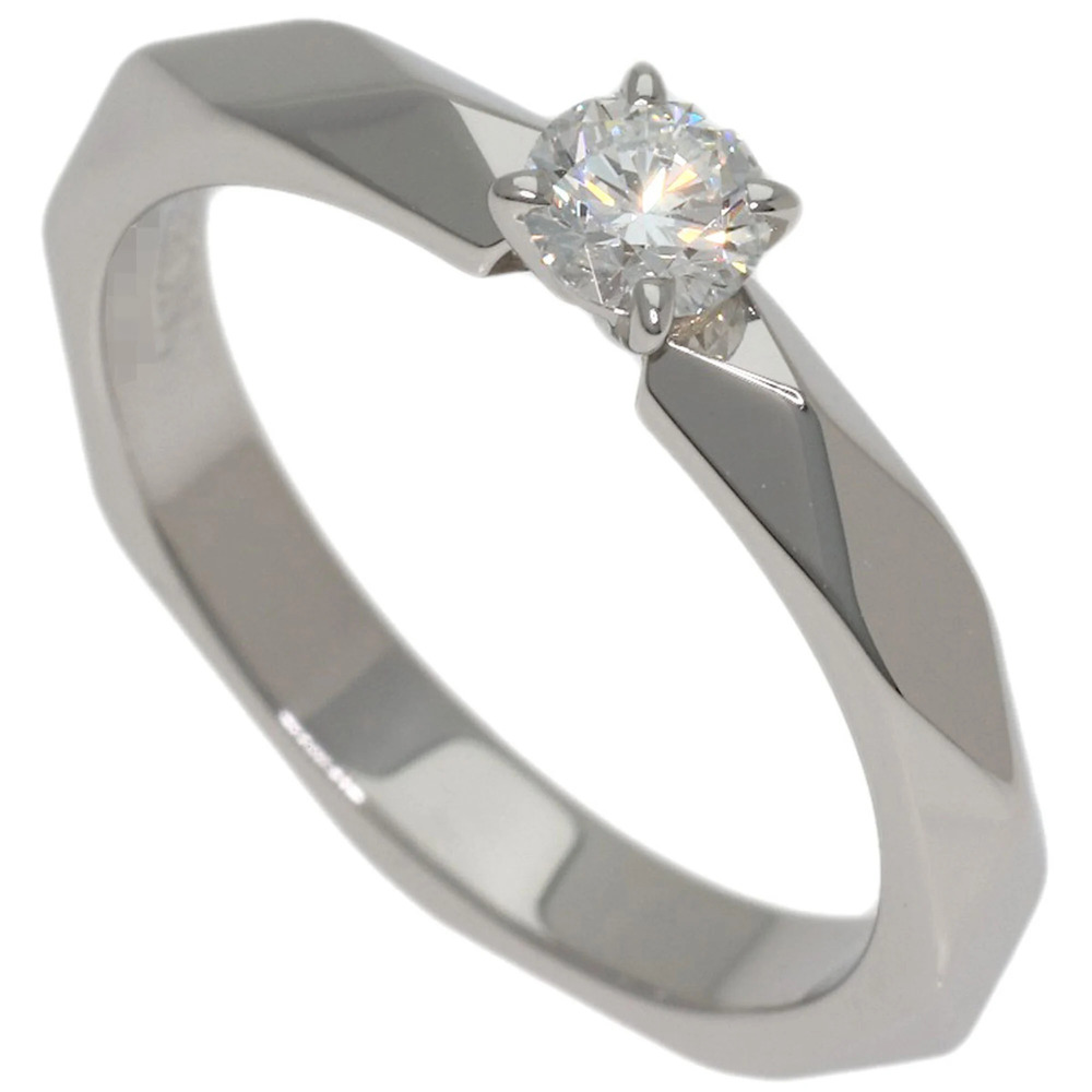 BOUCHERON Silver Diamond Ring #48